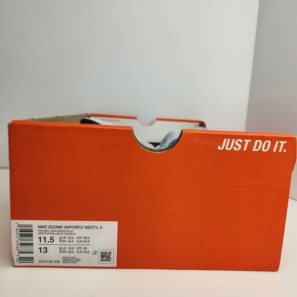 Nike ZoomX Vaporfly Next% 3 Football Grey Size 11.5 Men Elite Running Shoe - Picture 8 of 8